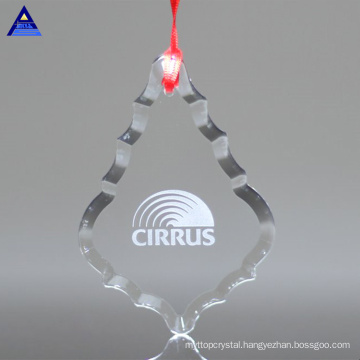 New Design Clear Glass Crystal Christmas Ornaments for Christmas Gifts